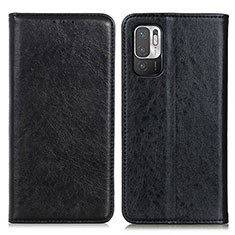 Custodia Portafoglio In Pelle Cover con Supporto K01Z per Xiaomi Redmi Note 10T 5G Nero