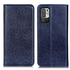 Custodia Portafoglio In Pelle Cover con Supporto K01Z per Xiaomi Redmi Note 11 SE 5G Blu