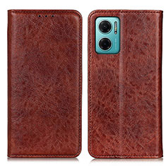 Custodia Portafoglio In Pelle Cover con Supporto K01Z per Xiaomi Redmi Note 11E 5G Marrone