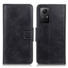 Custodia Portafoglio In Pelle Cover con Supporto K01Z per Xiaomi Redmi Note 12S Nero