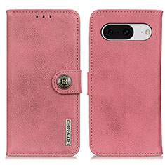 Custodia Portafoglio In Pelle Cover con Supporto K02Z per Google Pixel 8 5G Rosa