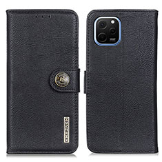 Custodia Portafoglio In Pelle Cover con Supporto K02Z per Huawei Nova Y61 Nero