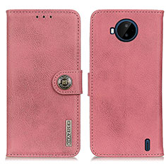 Custodia Portafoglio In Pelle Cover con Supporto K02Z per Nokia C20 Plus Rosa