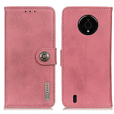 Custodia Portafoglio In Pelle Cover con Supporto K02Z per Nokia C200 Rosa