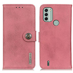 Custodia Portafoglio In Pelle Cover con Supporto K02Z per Nokia C31 Rosa