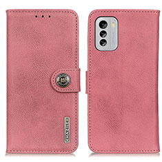 Custodia Portafoglio In Pelle Cover con Supporto K02Z per Nokia G60 5G Rosa