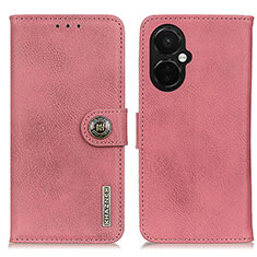 Custodia Portafoglio In Pelle Cover con Supporto K02Z per OnePlus Nord CE 3 5G Rosa