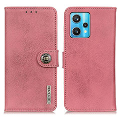 Custodia Portafoglio In Pelle Cover con Supporto K02Z per Realme 9 4G Rosa