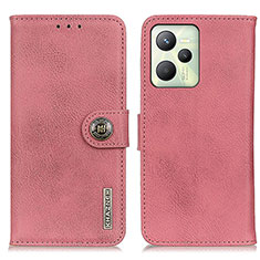 Custodia Portafoglio In Pelle Cover con Supporto K02Z per Realme C35 Rosa