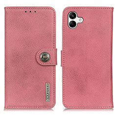 Custodia Portafoglio In Pelle Cover con Supporto K02Z per Samsung Galaxy A04 4G Rosa