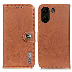 Custodia Portafoglio In Pelle Cover con Supporto K02Z per Xiaomi Poco C65 Marrone