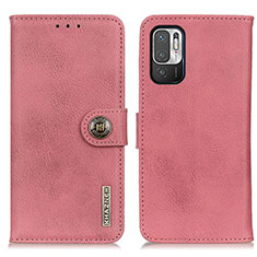 Custodia Portafoglio In Pelle Cover con Supporto K02Z per Xiaomi POCO M3 Pro 5G Rosa