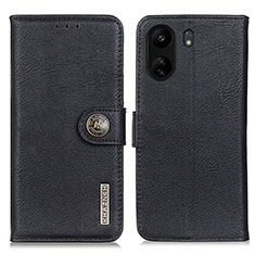 Custodia Portafoglio In Pelle Cover con Supporto K02Z per Xiaomi Redmi 13C Nero