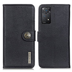 Custodia Portafoglio In Pelle Cover con Supporto K02Z per Xiaomi Redmi Note 12 Pro 4G Nero