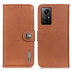 Custodia Portafoglio In Pelle Cover con Supporto K02Z per Xiaomi Redmi Note 12S Marrone