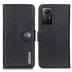 Custodia Portafoglio In Pelle Cover con Supporto K02Z per Xiaomi Redmi Note 12S Nero