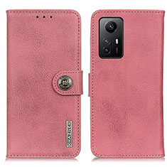 Custodia Portafoglio In Pelle Cover con Supporto K02Z per Xiaomi Redmi Note 12S Rosa