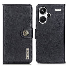 Custodia Portafoglio In Pelle Cover con Supporto K02Z per Xiaomi Redmi Note 13 Pro+ Plus 5G Nero