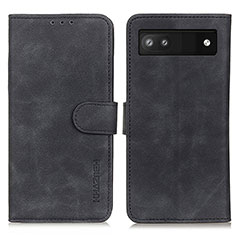 Custodia Portafoglio In Pelle Cover con Supporto K03Z per Google Pixel 6a 5G Nero