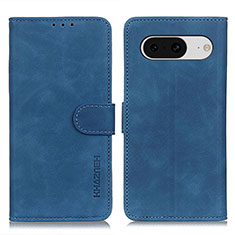 Custodia Portafoglio In Pelle Cover con Supporto K03Z per Google Pixel 8 5G Blu