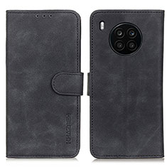 Custodia Portafoglio In Pelle Cover con Supporto K03Z per Huawei Honor 50 Lite Nero