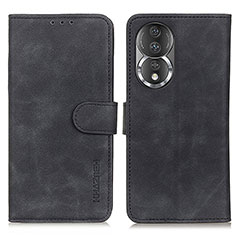 Custodia Portafoglio In Pelle Cover con Supporto K03Z per Huawei Honor 80 5G Nero