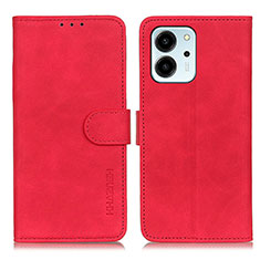 Custodia Portafoglio In Pelle Cover con Supporto K03Z per Huawei Honor 80 SE 5G Rosso