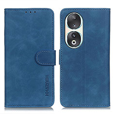 Custodia Portafoglio In Pelle Cover con Supporto K03Z per Huawei Honor 90 5G Blu