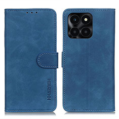 Custodia Portafoglio In Pelle Cover con Supporto K03Z per Huawei Honor X6a Blu