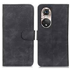 Custodia Portafoglio In Pelle Cover con Supporto K03Z per Huawei Nova 9 Pro Nero