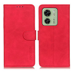 Custodia Portafoglio In Pelle Cover con Supporto K03Z per Motorola Moto Edge (2023) 5G Rosso