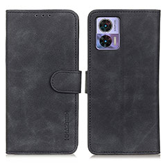 Custodia Portafoglio In Pelle Cover con Supporto K03Z per Motorola Moto Edge 30 Lite 5G Nero