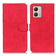 Custodia Portafoglio In Pelle Cover con Supporto K03Z per Motorola Moto G53y 5G Rosso