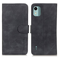 Custodia Portafoglio In Pelle Cover con Supporto K03Z per Nokia C12 Nero