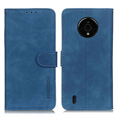 Custodia Portafoglio In Pelle Cover con Supporto K03Z per Nokia C200 Blu