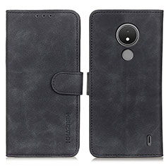 Custodia Portafoglio In Pelle Cover con Supporto K03Z per Nokia C21 Nero