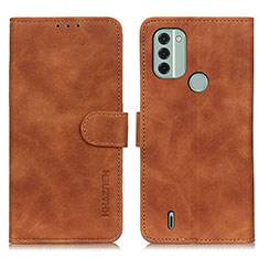 Custodia Portafoglio In Pelle Cover con Supporto K03Z per Nokia C31 Marrone