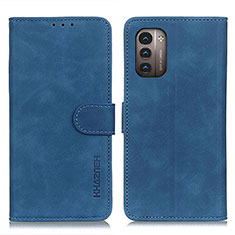 Custodia Portafoglio In Pelle Cover con Supporto K03Z per Nokia G11 Blu