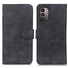 Custodia Portafoglio In Pelle Cover con Supporto K03Z per Nokia G11 Nero