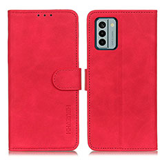 Custodia Portafoglio In Pelle Cover con Supporto K03Z per Nokia G22 Rosso