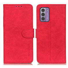 Custodia Portafoglio In Pelle Cover con Supporto K03Z per Nokia G310 5G Rosso