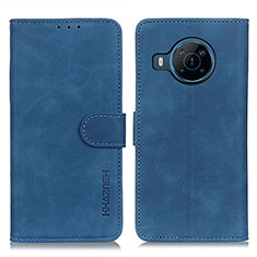 Custodia Portafoglio In Pelle Cover con Supporto K03Z per Nokia X100 5G Blu