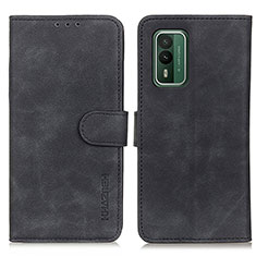 Custodia Portafoglio In Pelle Cover con Supporto K03Z per Nokia XR21 Nero