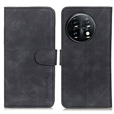 Custodia Portafoglio In Pelle Cover con Supporto K03Z per OnePlus 11 5G Nero