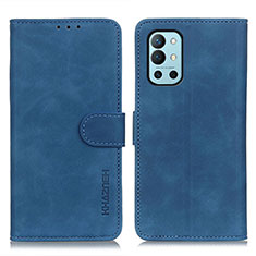 Custodia Portafoglio In Pelle Cover con Supporto K03Z per OnePlus 9R 5G Blu