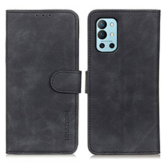 Custodia Portafoglio In Pelle Cover con Supporto K03Z per OnePlus 9R 5G Nero