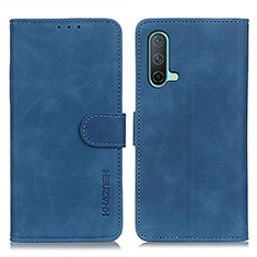 Custodia Portafoglio In Pelle Cover con Supporto K03Z per OnePlus Nord CE 5G Blu