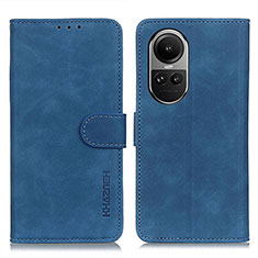 Custodia Portafoglio In Pelle Cover con Supporto K03Z per Oppo Reno10 5G Blu