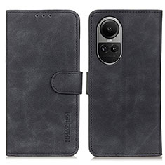 Custodia Portafoglio In Pelle Cover con Supporto K03Z per Oppo Reno10 Pro 5G Nero