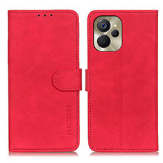 Custodia Portafoglio In Pelle Cover con Supporto K03Z per Realme 10 5G Rosso